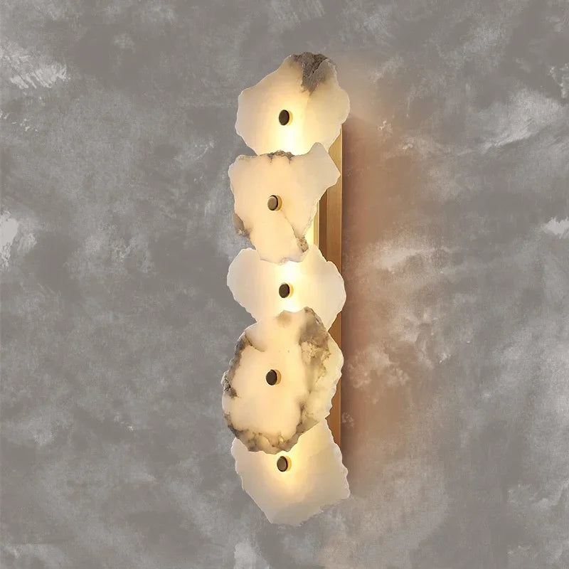 Luxury Marble LED Wall Sconce for Modern Interiors