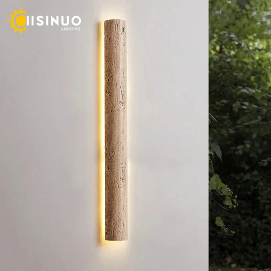 Wabi Sabi Stone Wall Lamp for Modern Interiors