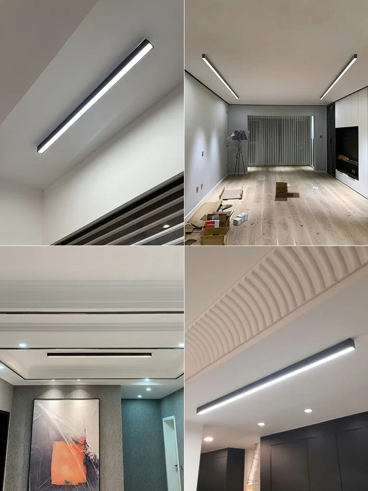 Modern Long Strip Ceiling Light for Kitchens and Hallways