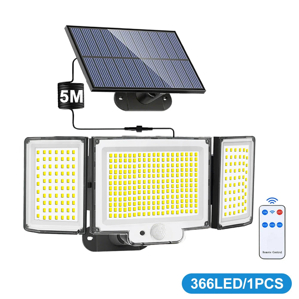 Solar Motion Sensor Flood Lights for Outdoor Security
