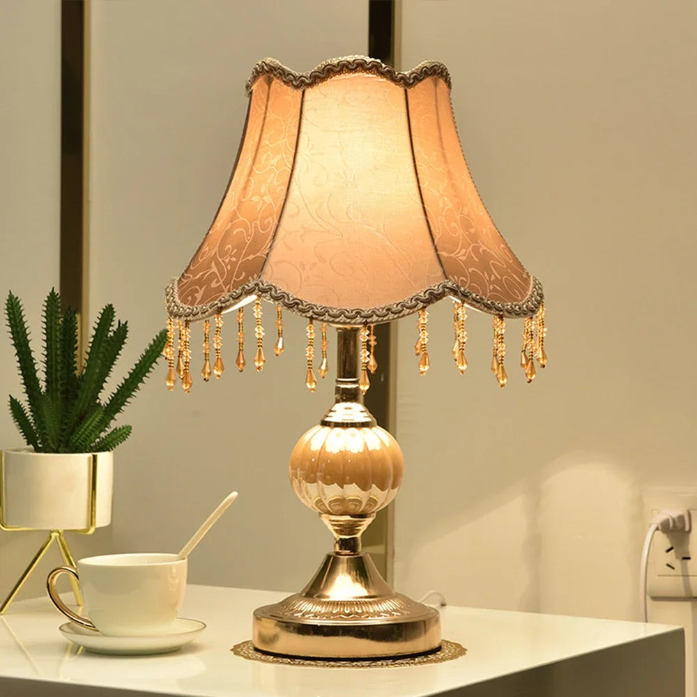 Classical Touch Bedside Table Lamp for Cozy Lighting