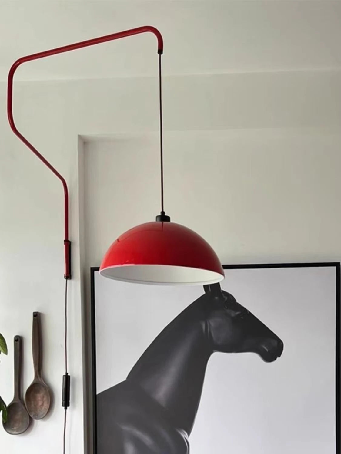 Rotatable Long Arm Wall Lamp for Reading Spaces