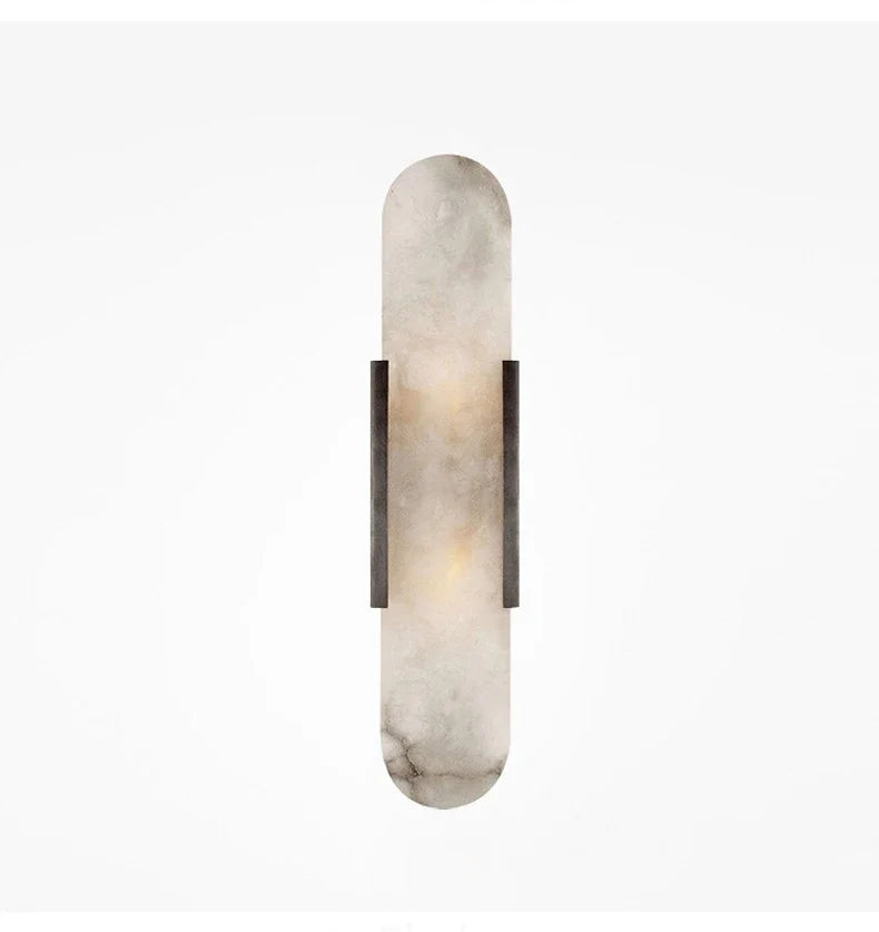 Natural Marble Wall Sconce for Bedrooms and Hallways