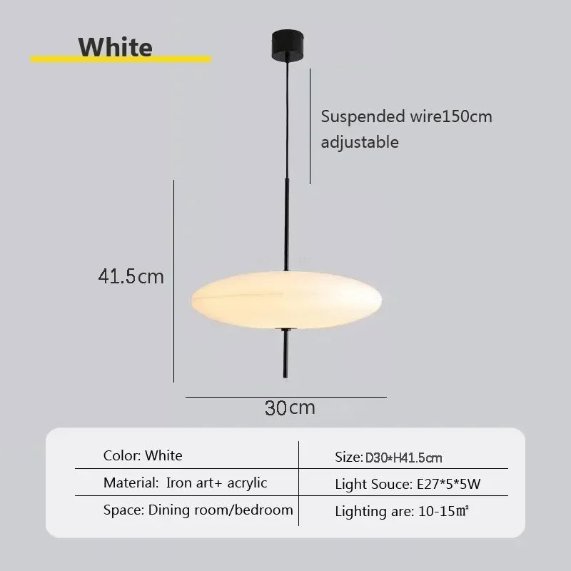 Nordic Flying Saucer Pendant Light Modern LED Ceiling Lamp