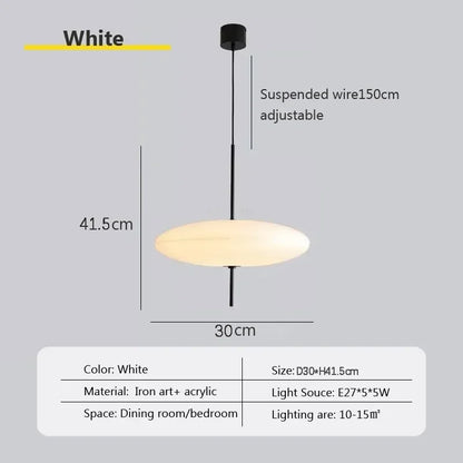 Nordic Flying Saucer Pendant Light Modern LED Ceiling Lamp