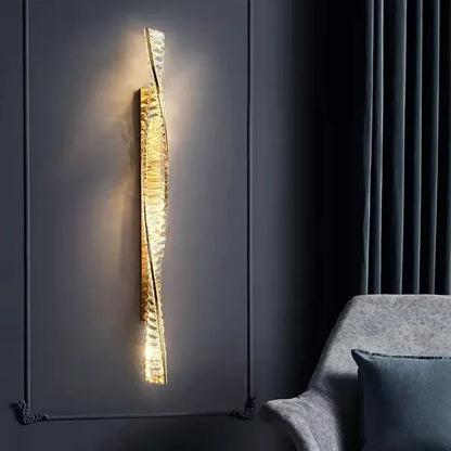 Luxury Crystal LED Wall Lamp for Hallways and Bedrooms