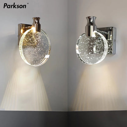 Modern Crystal Wall Sconce for Luxury Interiors