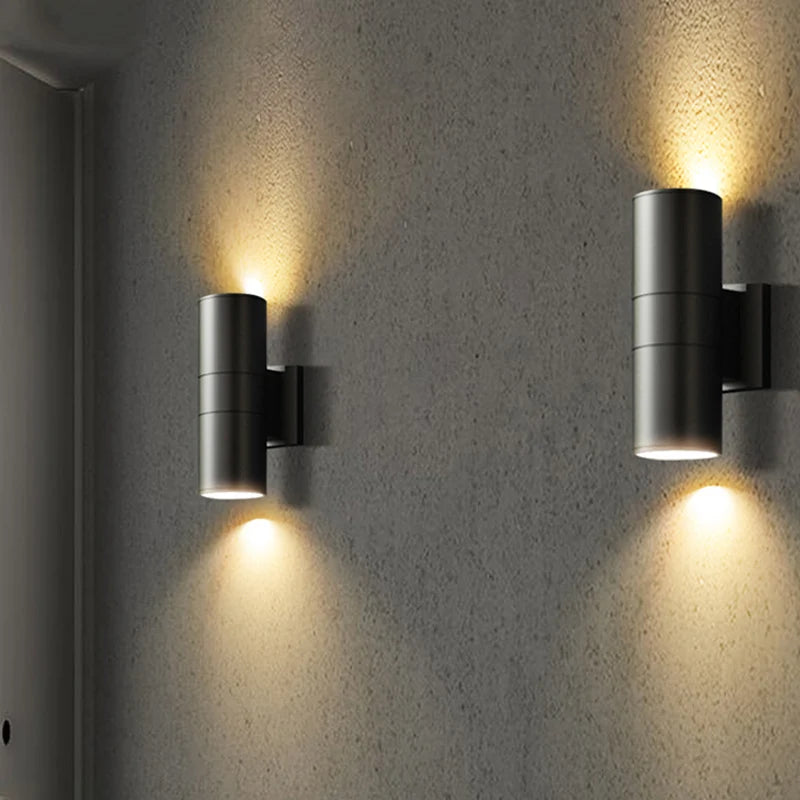 Modern Up and Down Outdoor Wall Light