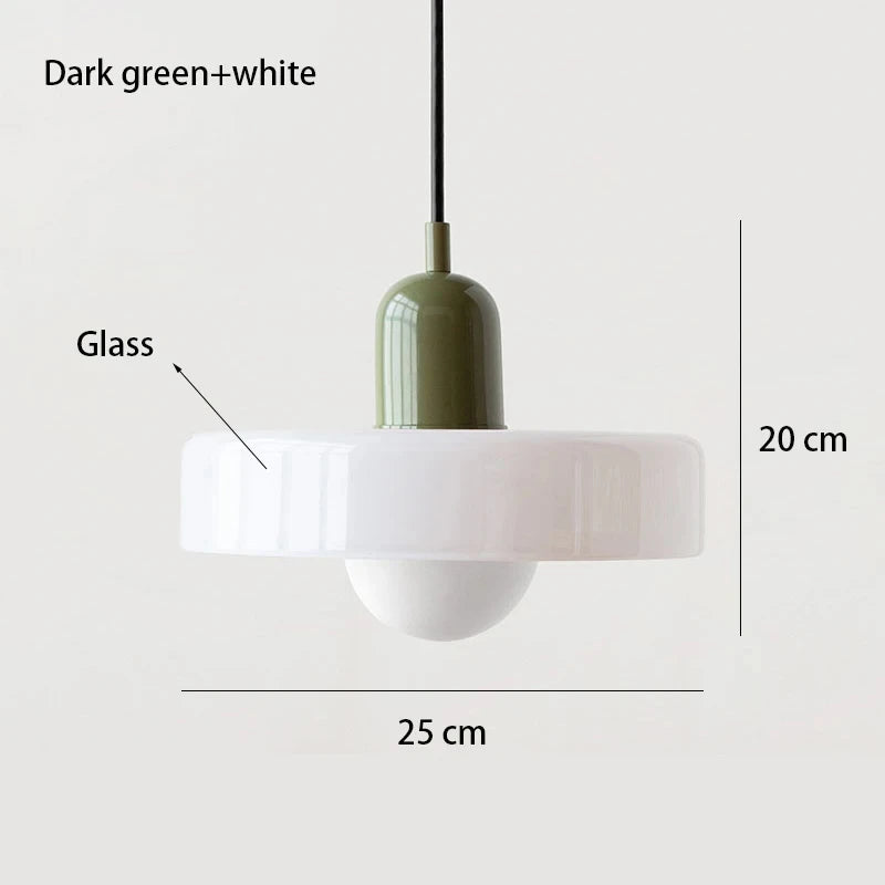 Nordic Glass Bauhaus Chandelier Dining Living Bedroom Pendant Lamp