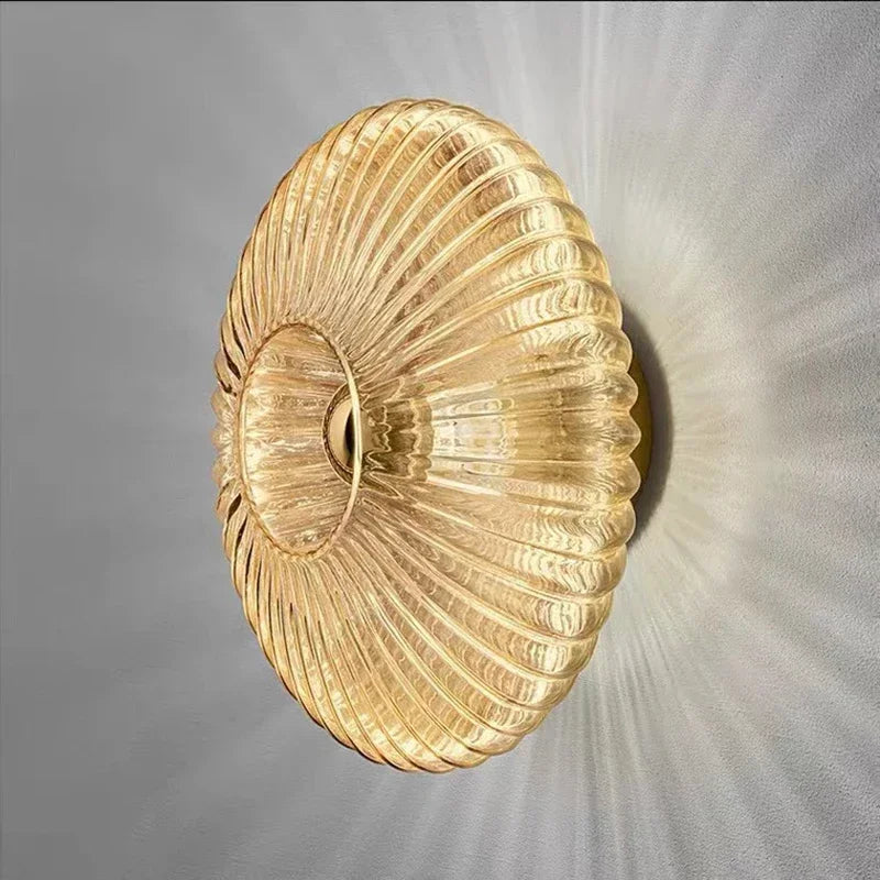 Nordic Glass Wall Sconce LED Bedroom Living Room Lamp