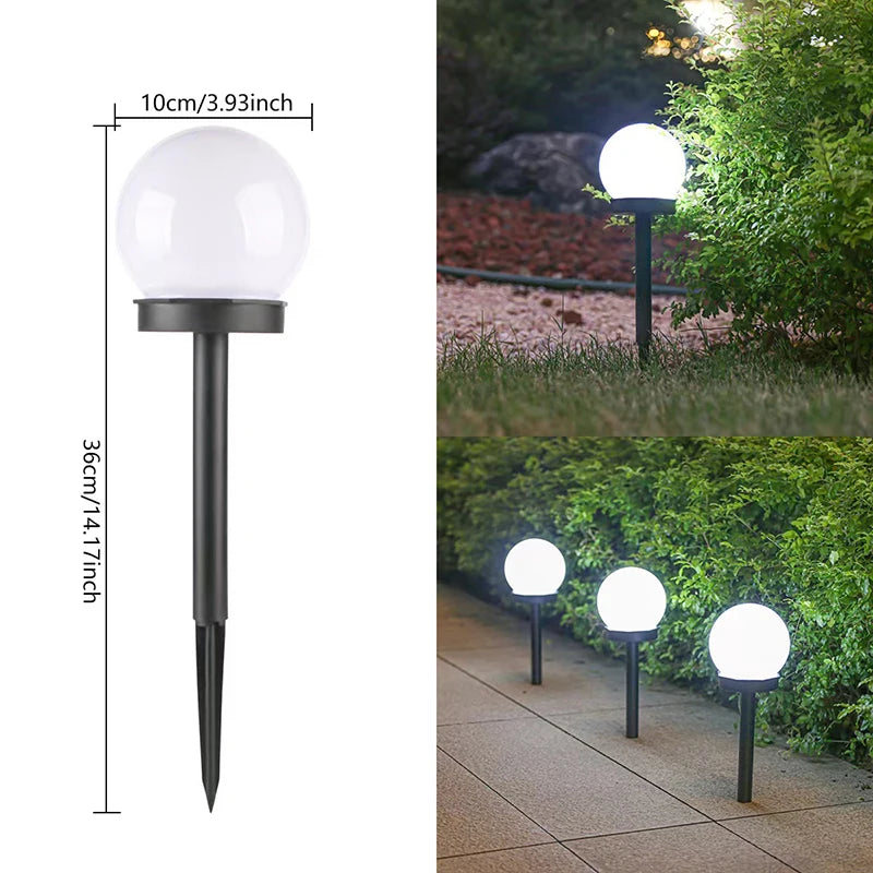 Solar Globe Garden Lights for Patios and Walkways