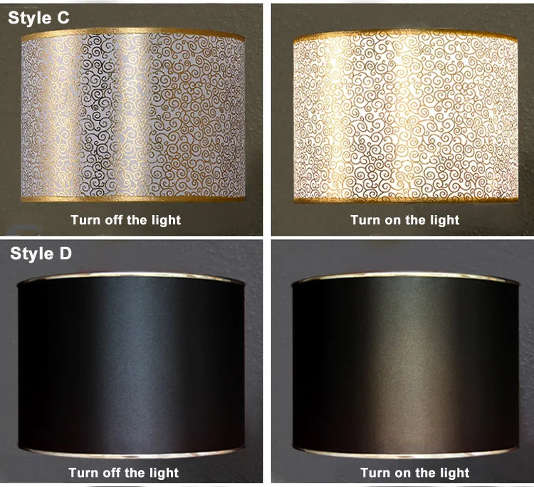 Modern Metallic Table Lamp – Gold/Silver Bedside Light with Soft Glow
