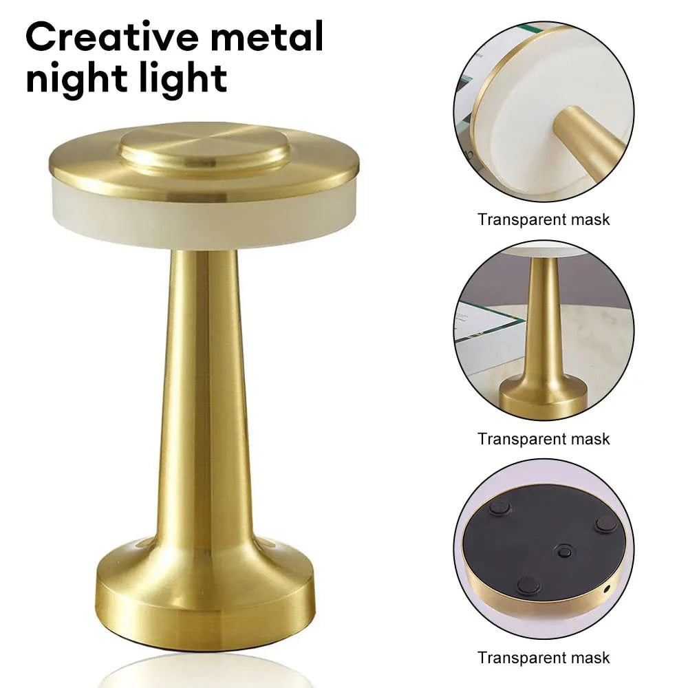 Portable LED Touch Lamp – USB Rechargeable Mood Light for Bedroom & Bar