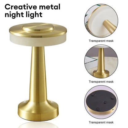 Portable LED Touch Lamp – USB Rechargeable Mood Light for Bedroom & Bar