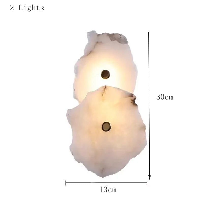 Luxury Marble Stone Wall Lamp for Modern Interiors