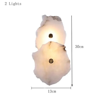 Luxury Marble Stone Wall Lamp for Modern Interiors