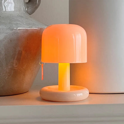 Sunset Mushroom LED Lamp – Rechargeable Ambient Night Light for Cozy Spaces