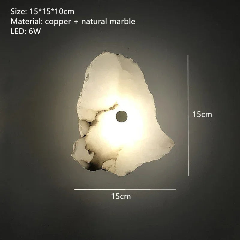 Luxury Marble LED Wall Sconce for Modern Interiors
