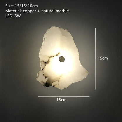 Luxury Marble LED Wall Sconce for Modern Interiors