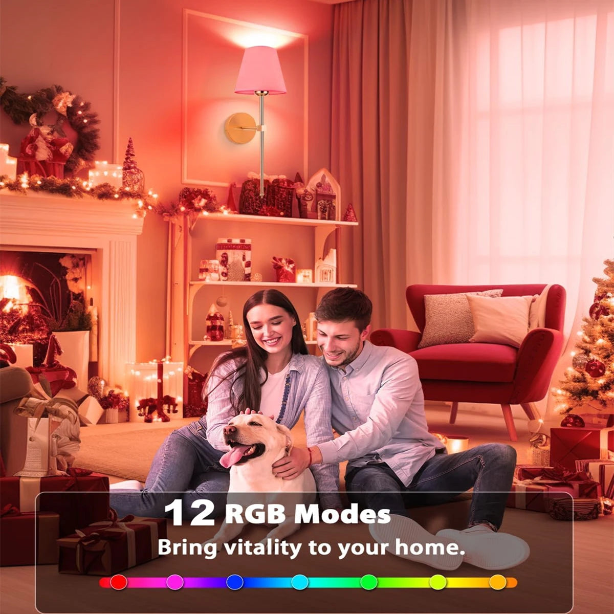 Wireless Rechargeable Wall Lamp Dimmable Remote LED Light