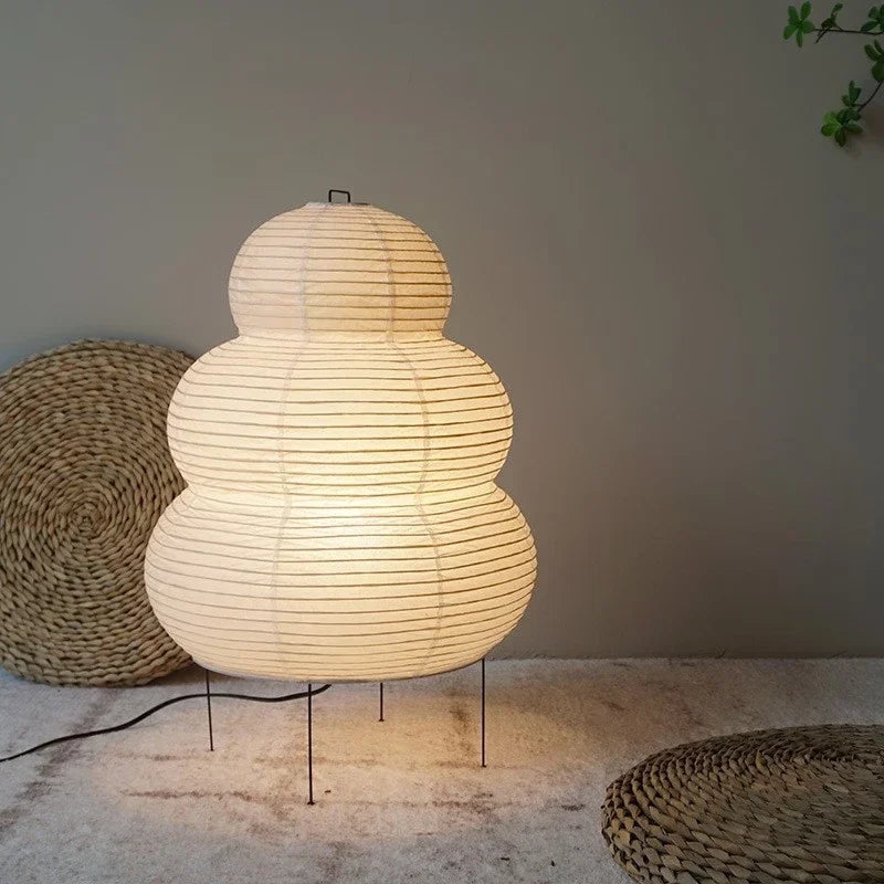 Japanese Rice Paper Table Lamp for Cozy Bedrooms