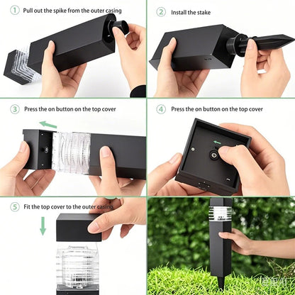 Solar LED Pathway Lights for Gardens and Walkways