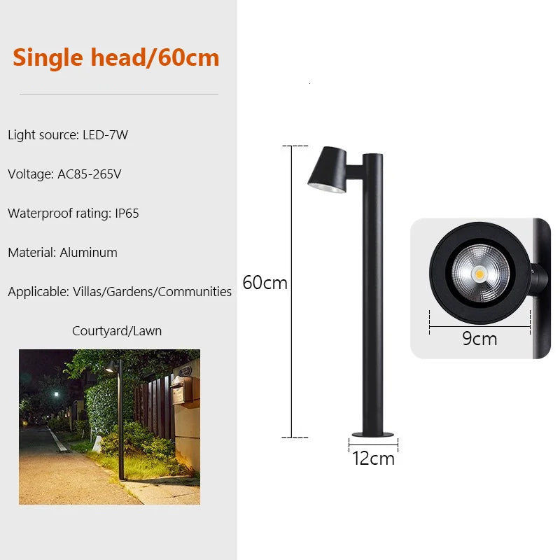 Rotating Outdoor LED Spotlight for Landscape Lighting