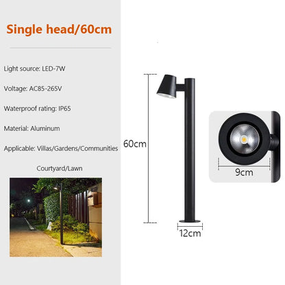 Rotating Outdoor LED Spotlight for Landscape Lighting