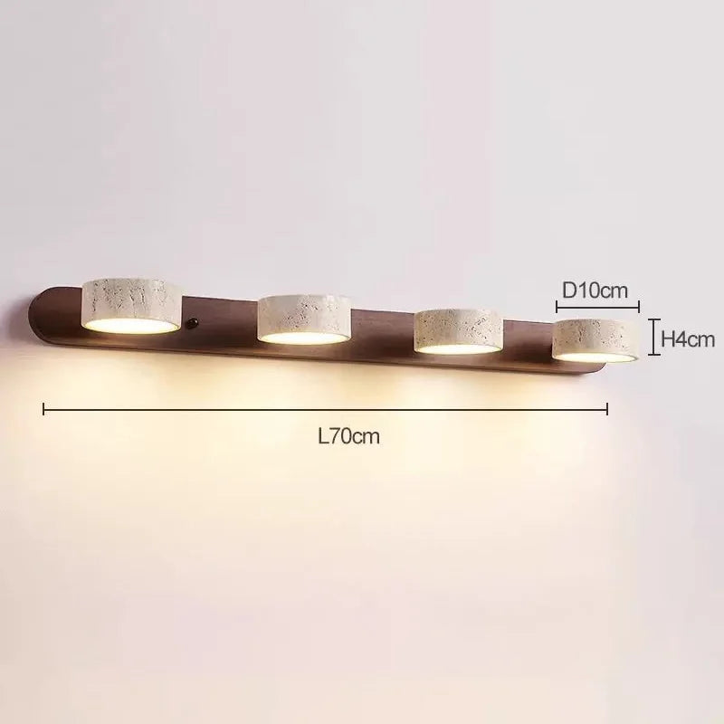 Wabi Sabi Round LED Wall Light for Bathrooms