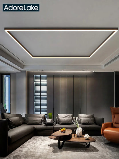 Minimalist LED Strip Ceiling Light for Modern Interiors