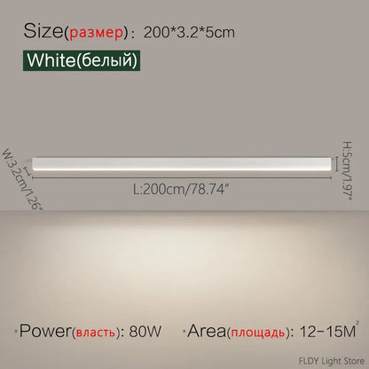 Minimalist LED Strip Ceiling Light for Modern Interiors