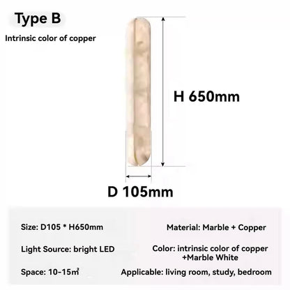 Natural Marble LED Wall Lamp for Luxury Interiors