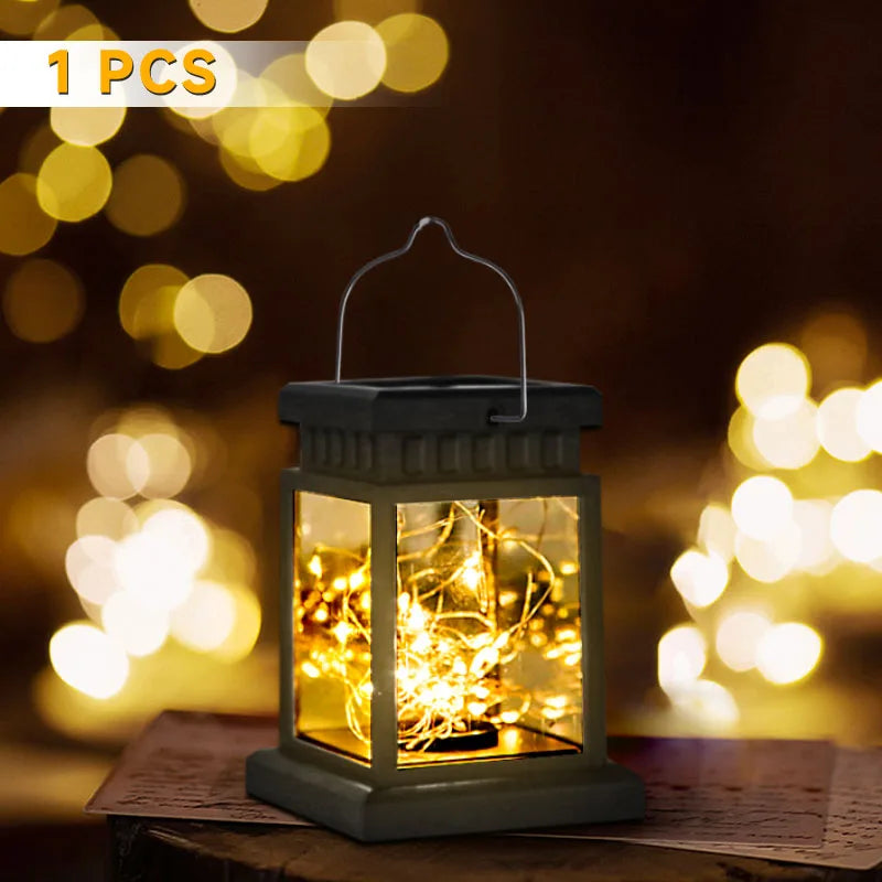 Solar Pillar Light Remote Control Outdoor Garden Wall Lamp