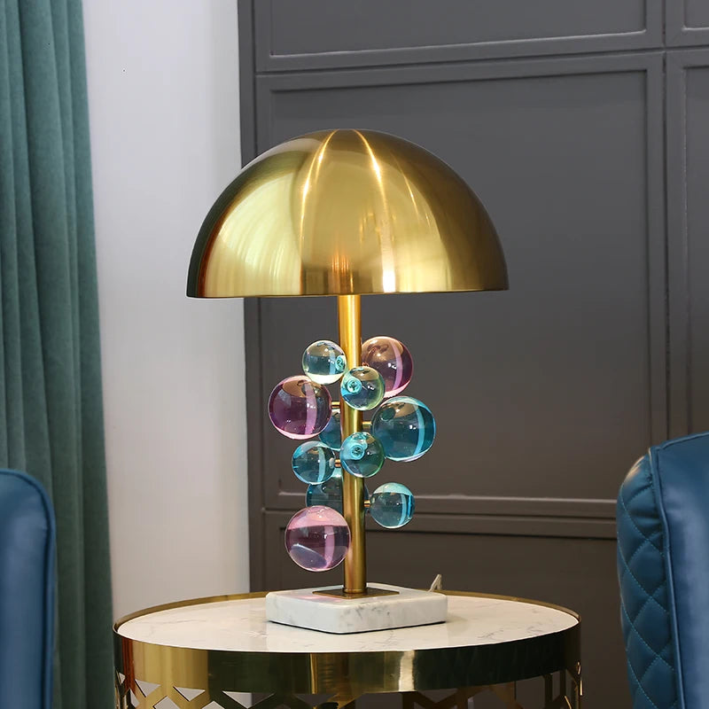 Italian Mushroom Table Lamp – Colorful Glass Designer Ambient Light