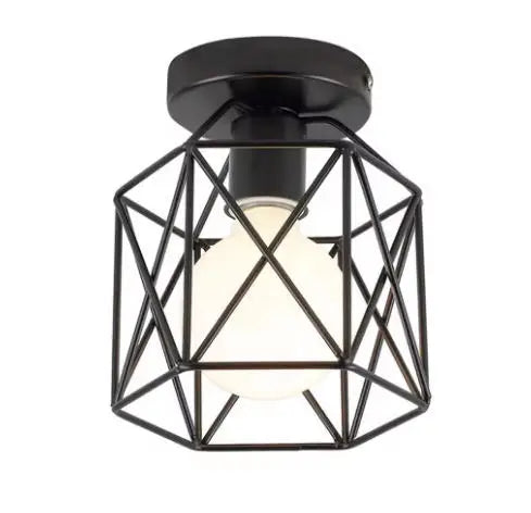 Vintage Iron Pendant Lamp Retro Restaurant Ceiling Light