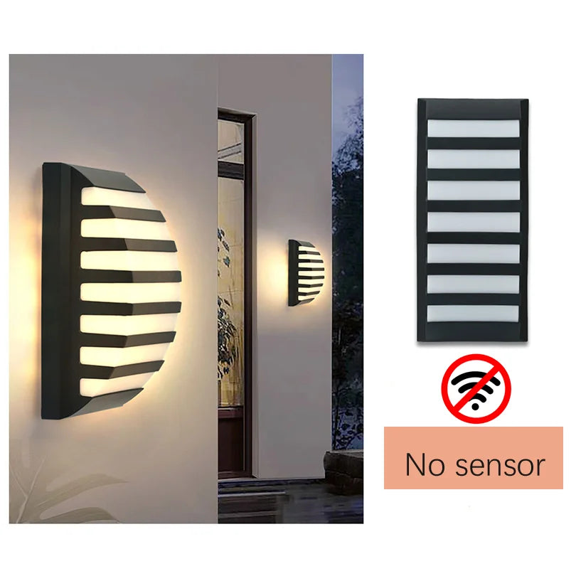 IP66 Motion Sensor Outdoor Wall Light for Porches