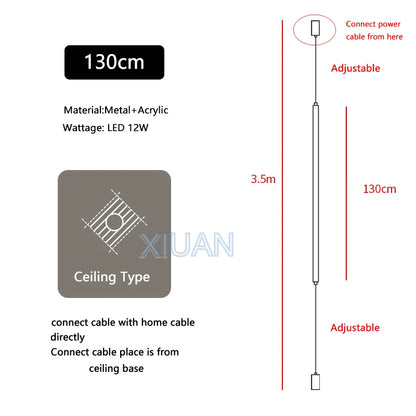 Modern LED Floor Lamp – Sleek Black Acrylic Light for Living Room & Bedroom