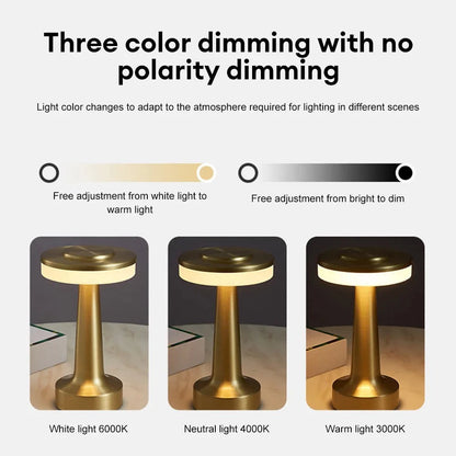 Portable LED Touch Lamp – USB Rechargeable Mood Light for Bedroom & Bar