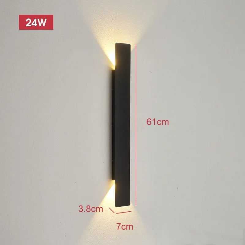Outdoor LED Wall Lamp 18W Waterproof Bedroom and Exterior Light
