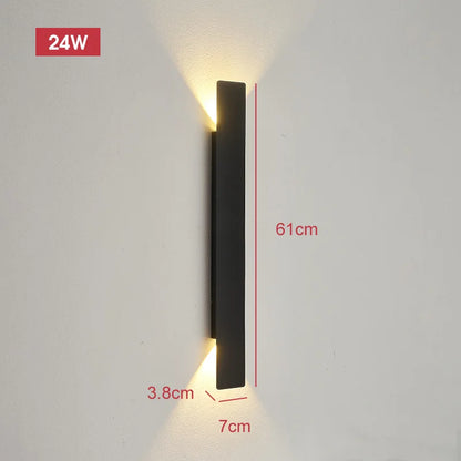 Outdoor LED Wall Lamp 18W Waterproof Bedroom and Exterior Light