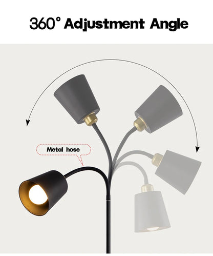 Adjustable LED Floor Lamp – Minimalist Iron Standing Reading Light