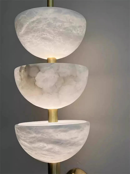 Luxury Marble Basin Wall Sconce for Hallways
