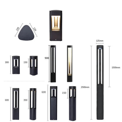 Modern LED Landscape Bollard Light for Garden Paths