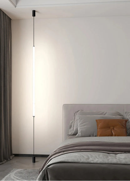 Modern LED Floor Lamp – Sleek Black Acrylic Light for Living Room & Bedroom