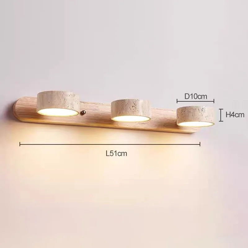 Wabi Sabi Round LED Wall Light for Bathrooms