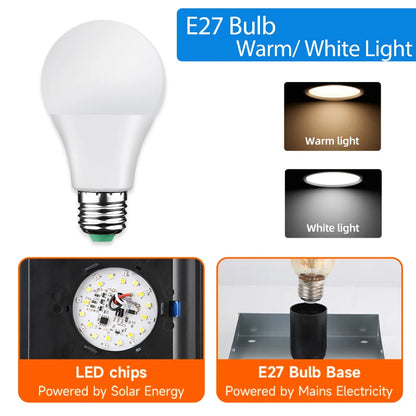 Solar Garden Light Outdoor Fence Patio Landscape Lamp