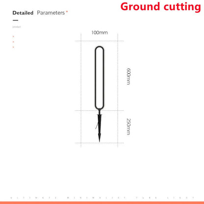 Minimalist Outdoor LED Lawn Lamp for Garden Pathways