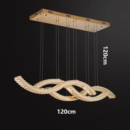 Luxury Crystal Pendant Light Living Room Dining Ceiling Lamp