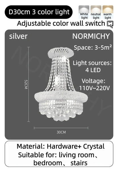 Luxury Crystal Chandelier for Villas and Staircases