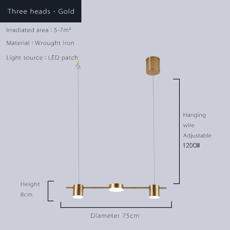 Modern LED Living Room Chandelier Dimmable Dining Kitchen Light